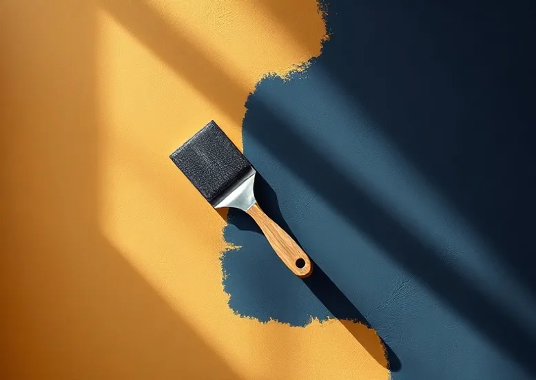 Application d'un enduit décoratif à la lisseuse sur un mur